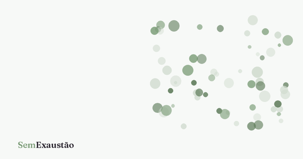 Capa do artigo sobre ansiedade de trabalhar com metas e cobrança por números, em tons verde-sálvia