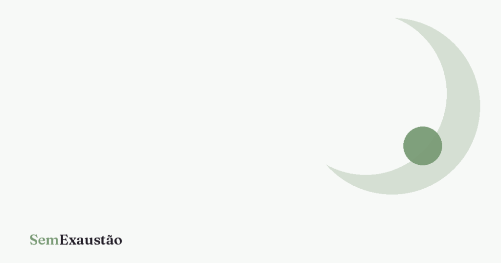 Capa do artigo sobre como comunicar sobrecarga no trabalho, em tons verde-sálvia