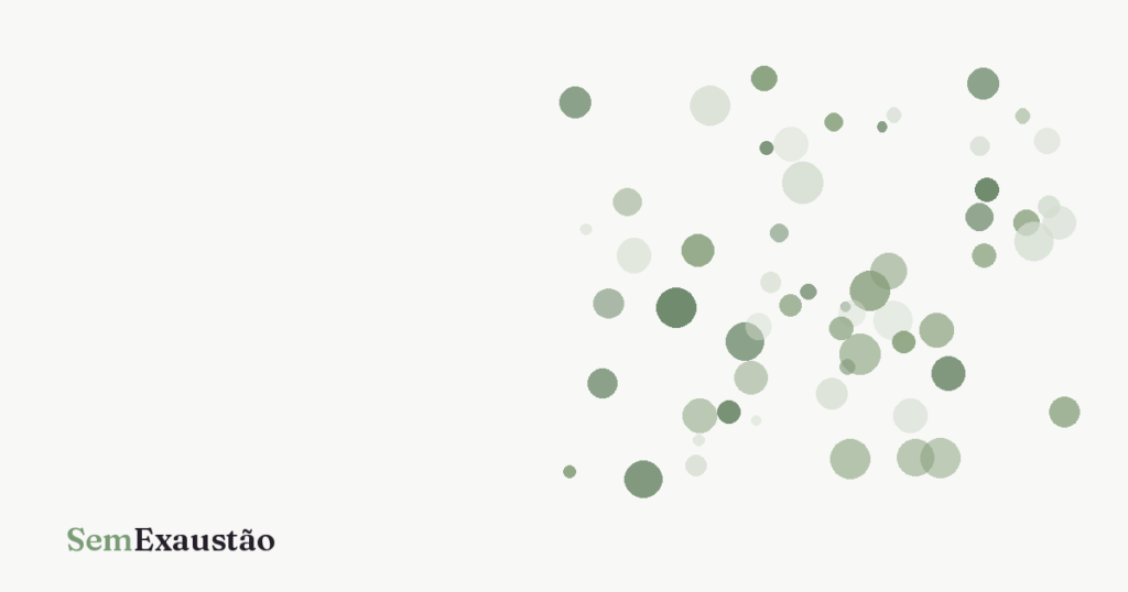 Capa do artigo sobre excesso de reuniões e agenda lotada no trabalho, em tons verde-sálvia